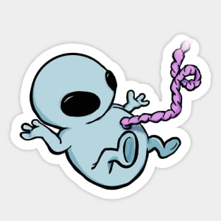 alien baby Sticker